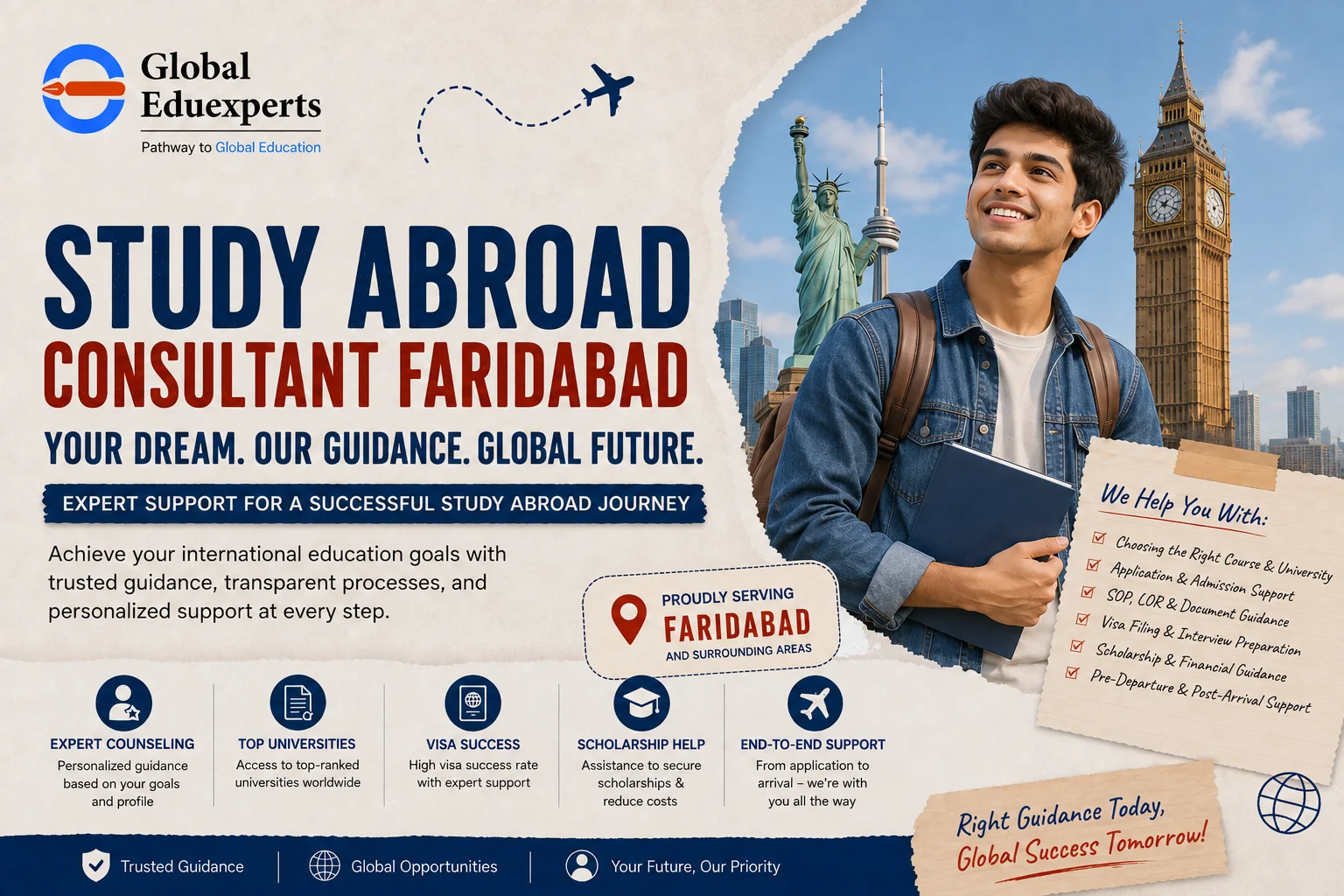 Study Abroad Consultants in Faridabad for Overseas Education