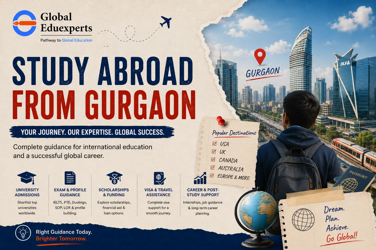 Study Abroad From Gurgaon Complete Guide for International Education