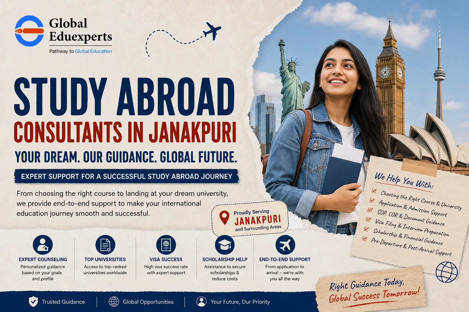 Study Abroad Consultants in Janakpuri for Overseas Education